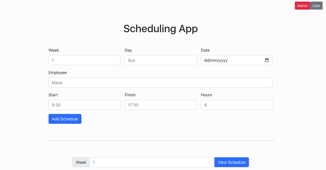 Scheduling-App